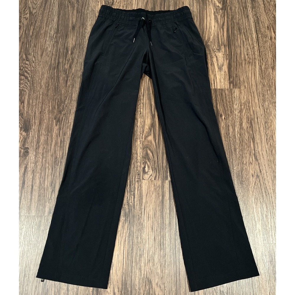 Athleta Pull On Casual Taper Leg Pants Women's Size 2 Color Black - Picture 3 of 11